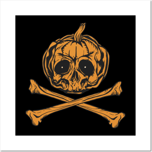 Pumpkin Jolly Roger Posters and Art